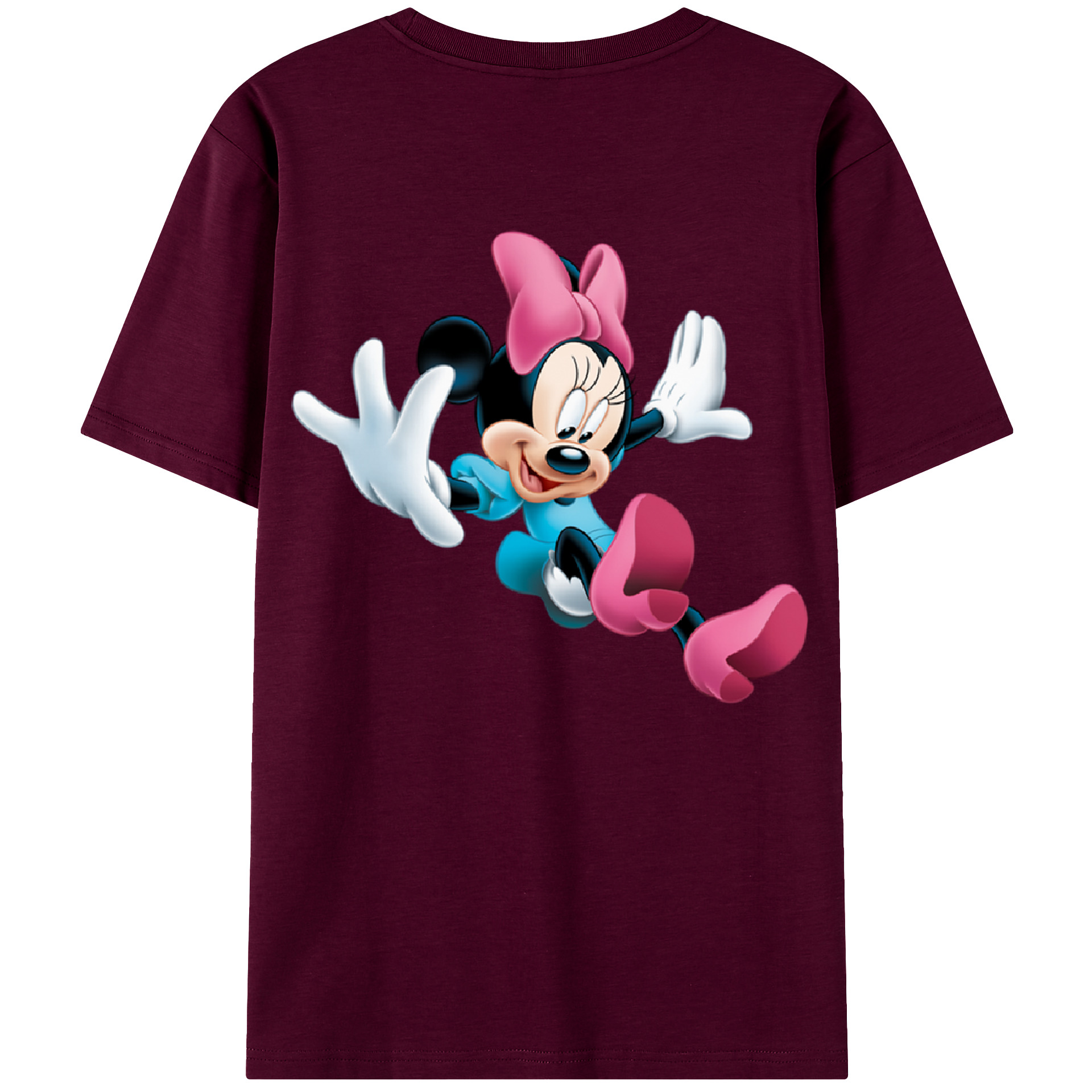 （画像用） ミッキーマウス Mickey Mouse レディース半袖Tシャツ(バックプリント)